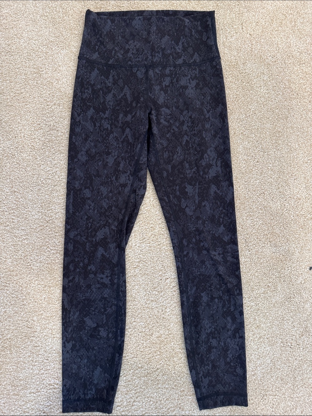 Lululemon Black High-Rise Patterned Leggings